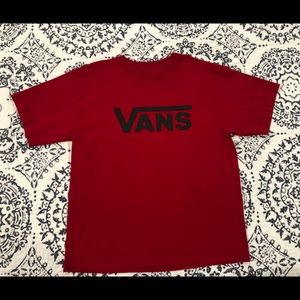 Used boys Vans tee shirt size large